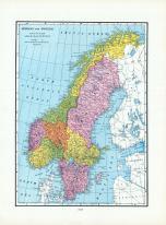 Norway and Sweden, World Atlas 1925c from Prince Edward Island Atlas